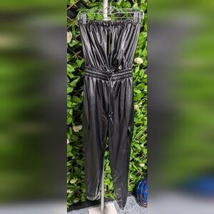 Fashion Nova Black Sleek Jumpsuit with Cinched Waist